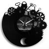 Pendule D'horloge En Vinyle De Travail