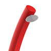 Doccia Rossa a Riscaldamento Solare Modello Rio. Struttura Curva In Polietilene Hd, Ideale Per Giardino, Piscina e Attivit All'aperto. Altezza 226 Cm Soffione Rotondo Diametro 10 Cm Serbatoio 25 Litri Con Lavapiedi Accessori e Rubinetti In Ottone.