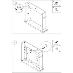 Grey Carlo Fireplace Frame