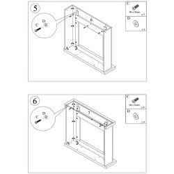 Ugo Grey Fireplace Frame