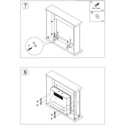 Ugo Grey Fireplace Frame