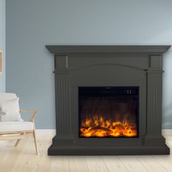 Elektrischer Kamin Galia Grau