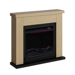 FUEGO  Oak Fireplace With Electric Insert is a product on offer at the best price