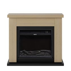 Oak Fireplace With Electric Insert