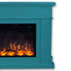 FUEGO  Caminetto Elettrico Colore Turchese  un prodotto in offerta al miglior prezzo online
