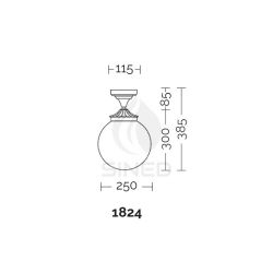 Liberti Design  Lampada Da Soffitto Orione Sfera 25 Cm  un prodotto in offerta al miglior prezzo online