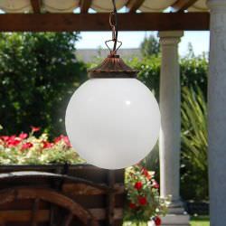 Lampadario Da Esterno Orione Nero Rame