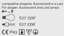 Lampada Esterna 3 Luci Orione Antracite