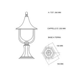 Aluminium Gate Post Dione