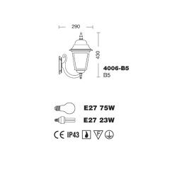 Liberti Design  Athena Garden Wall Lantern is a product on offer at the best price