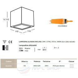 Applique In Ceramica Verniciabile Quadro