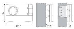 Digitale Tagesraumthermostatuhr Easy