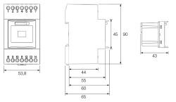 Perry  Lamp Em Estr Quadri 3 Din 20lm 2h ist ein Produkt im Angebot zum besten Preis