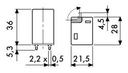 Relais Midi 2ct 10a 250v 110vac