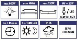 Motion Detector With Led Headlight