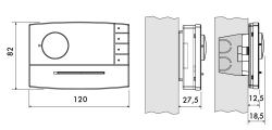 Perry  Thermostat Mural Perry 1tpte501a est un produit offert au meilleur prix