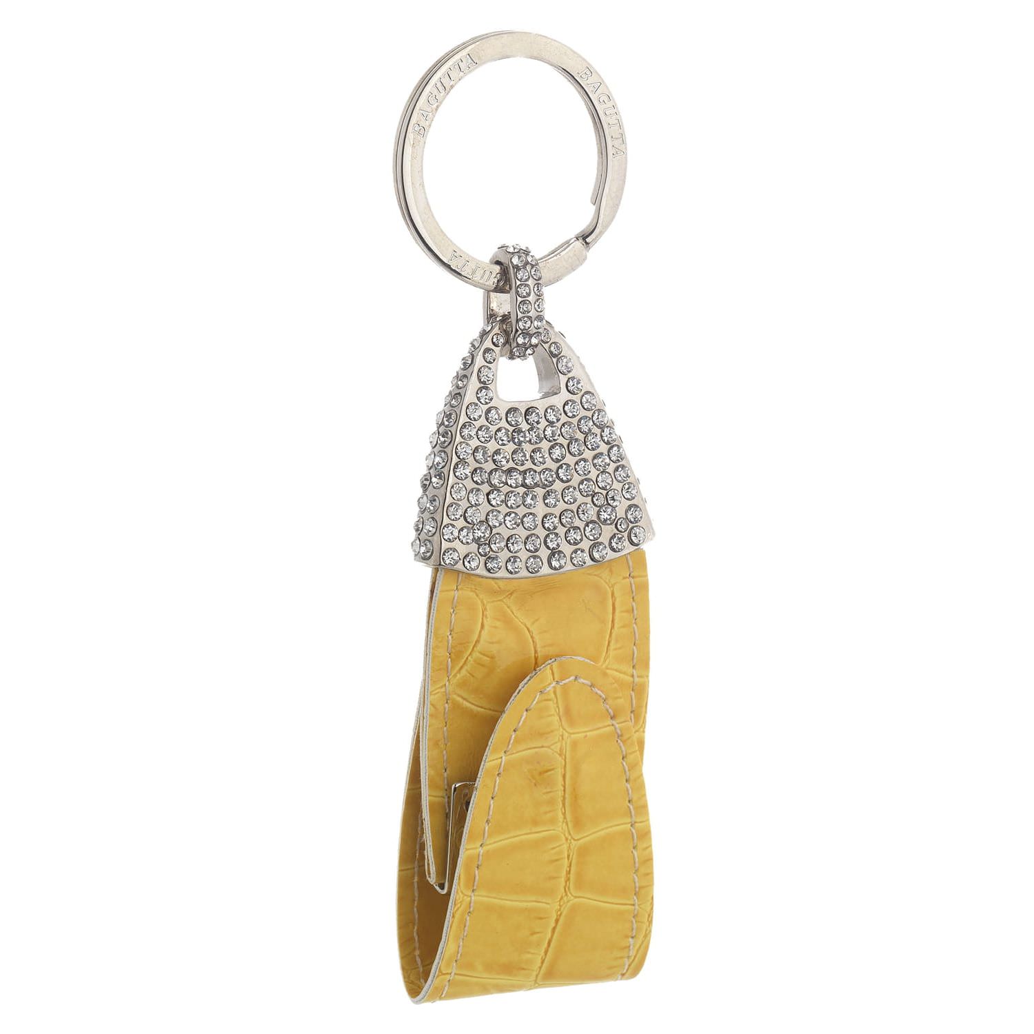 Usb Faux Leather Keychain Yellow Mustard 