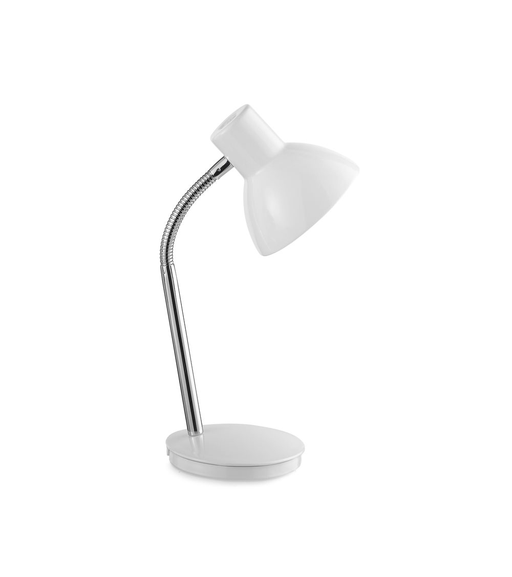 Lampada da tavolo Perenz 4030B Lampada da scrivania flessibile di colore bianco