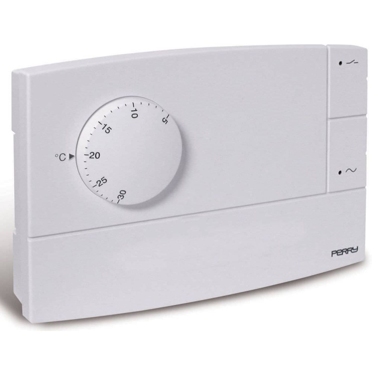 Perry Wall Thermostat White