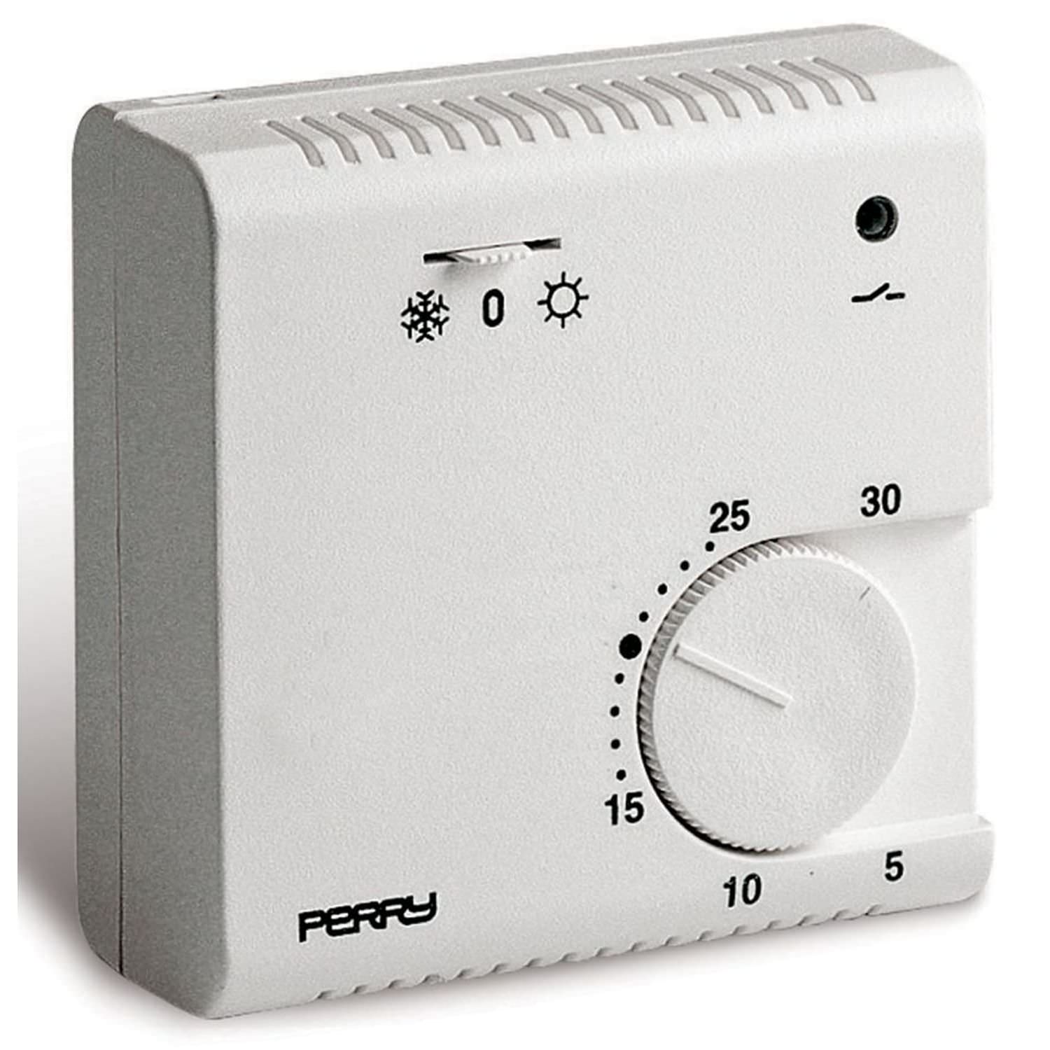 White Electronic Wall Thermostat