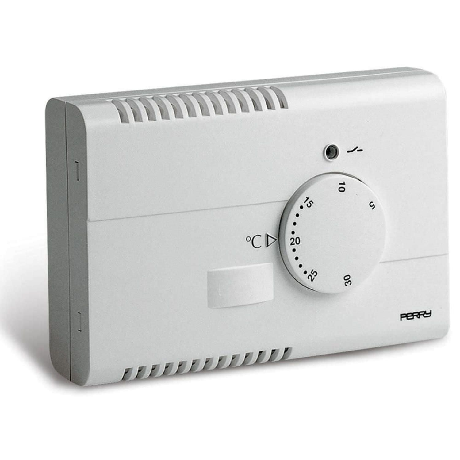 Thermostat mural électronique blanc